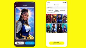 I selfie di Snapchat si sono appena rinnovati con la funzione AI "Dreams".