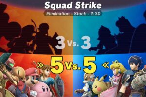 Z začetkom ob 3. uri po pacifiškem času v petek, 1. septembra, bo najboljših 8 igralcev Super Smash Bros. Ultimate Squad Strike Challenge 2023 predvajano v živo na Nintendo Live.
