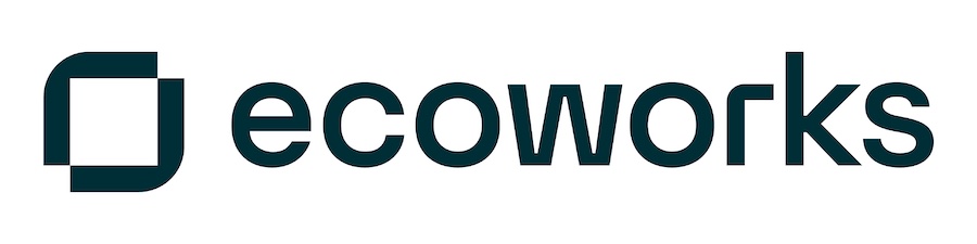 The word 'ecoworks' in bold black font