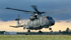 De Poolse marine heeft haar eerste AW101-helikopter ontvangen