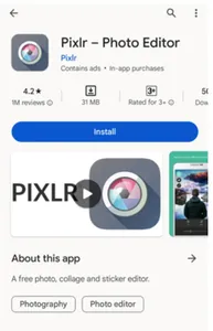 Pixlr app available on Play Store | AI Photo Editors
