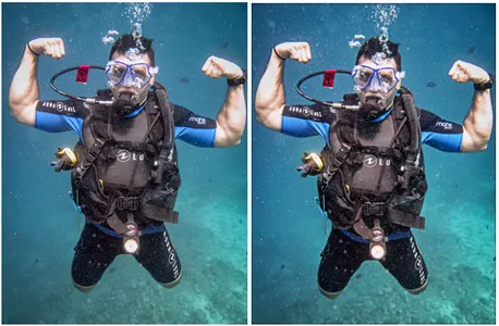Pixlr generated an image of a scuba diver | AI Photo Editors