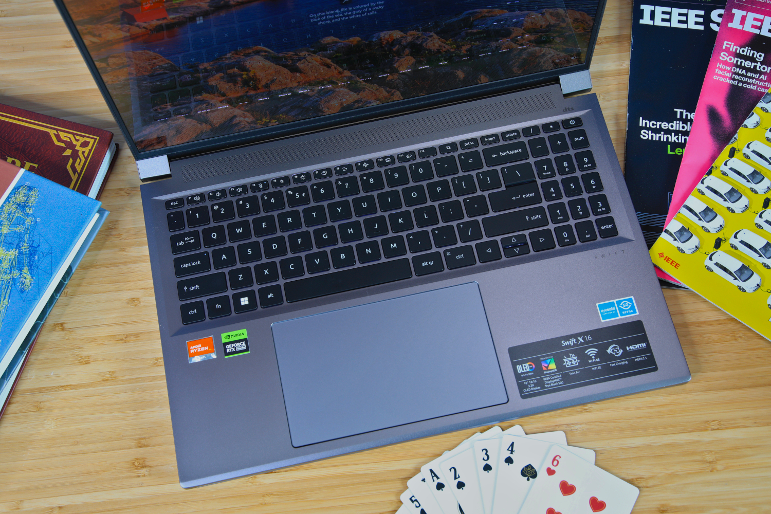 Acer Swift X 16 tastatur