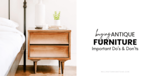 Покупка антикварной мебели | Важные действия и запреты