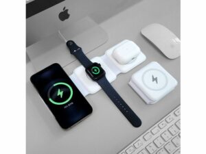 Clean up your desk clutter with this 3-in-1 charging pad