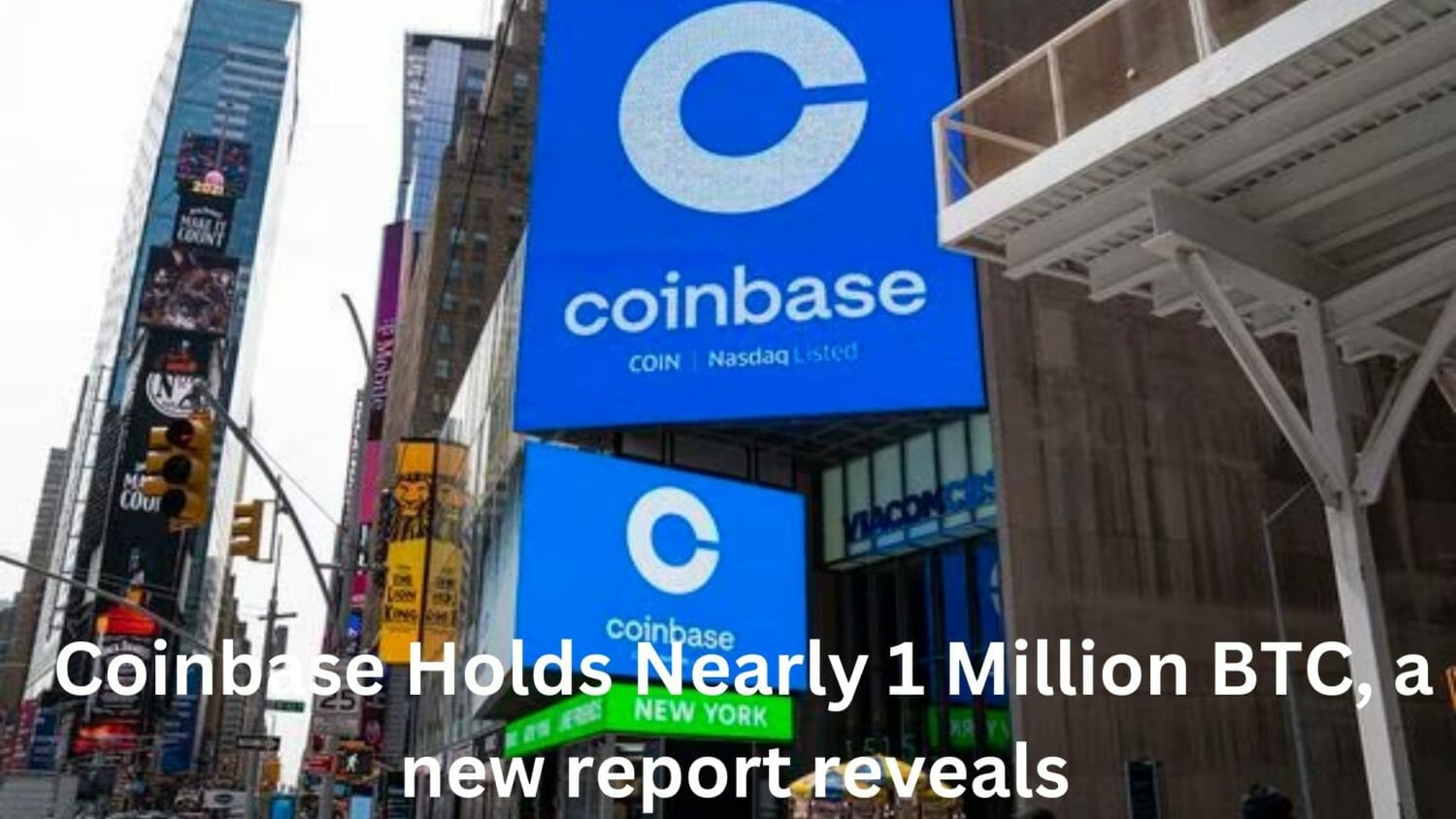 Згідно з новим звітом, Coinbase володіє майже 1 мільйоном BTC