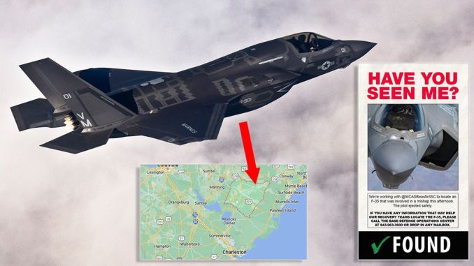 Missing F-35B found