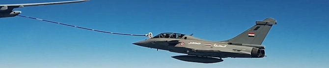 Egyptian Jet Gets Refuelled Midair By Indian Airforce Aircraft During Exercise BRIGHT STAR-23