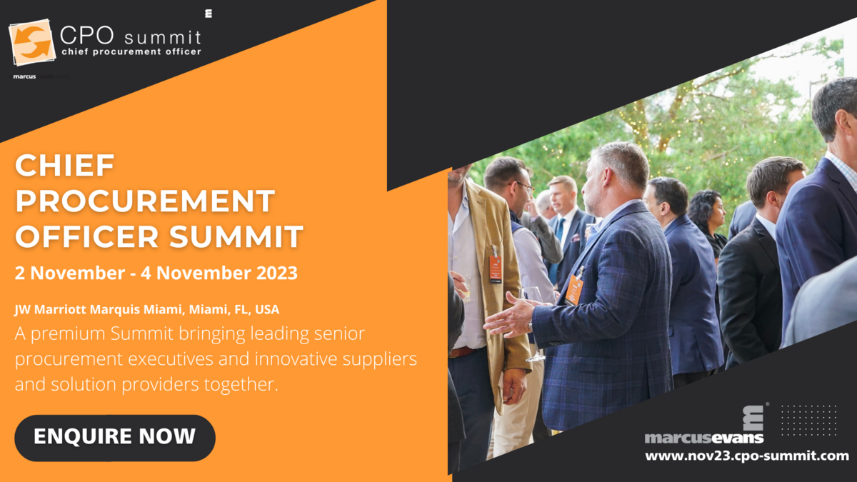 Voorproefje van het evenement: Chief Procurement Officer Summit 2023