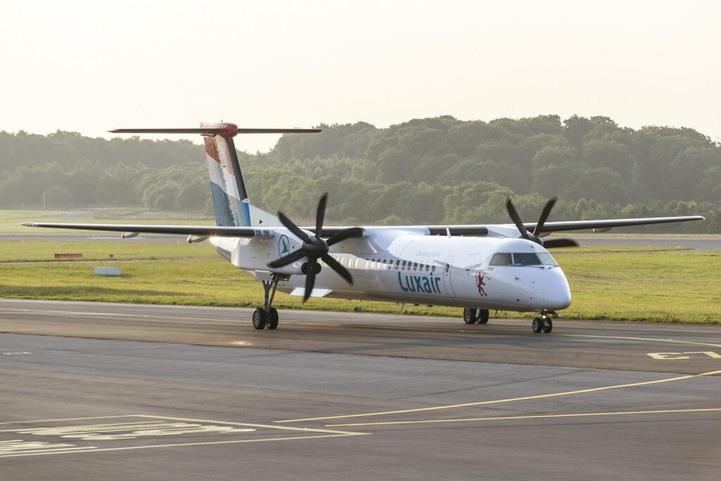 From Luxembourg to Manchester with Luxair in April 2024