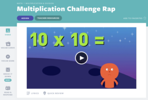 Fun ways to teach multiplication tables using video lessons & songs