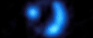 Furthest ever detection of a galaxy's magnetic field