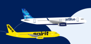 JetBlue se je strinjal, da bo na Allegiant prenesel vse Spiritove posesti v Bostonu in Newarku ter do pet vrat v Fort Lauderdale/Hollywood