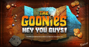 Deltag i den berømte trio på et skattejagteventyr i Blueprint Gamings nye efterfølger: The Goonies Hey I!