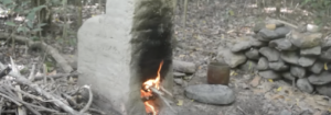 Fazendo um forno descendente primitivo no mato