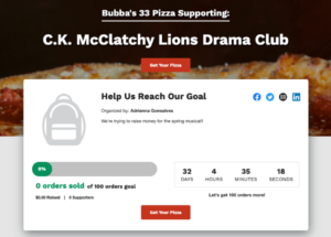 Maximiser les efforts de collecte de fonds avec une campagne de collecte de fonds Bubba's 33 Pizza - GroupRaise