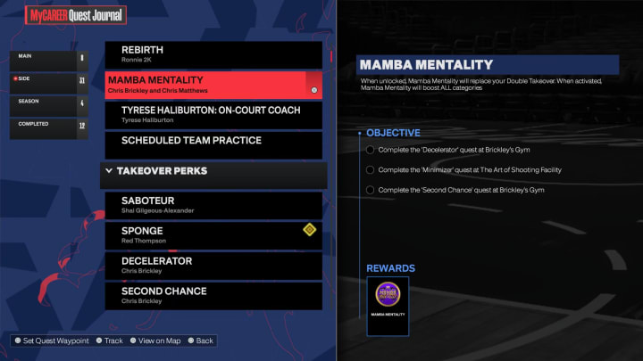 Here's how to complete the NBA 2K24 Mamba Mentality Quest.