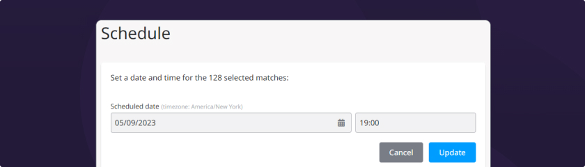 New feature: schedule your tournament matches in bulk - Toornament Blog