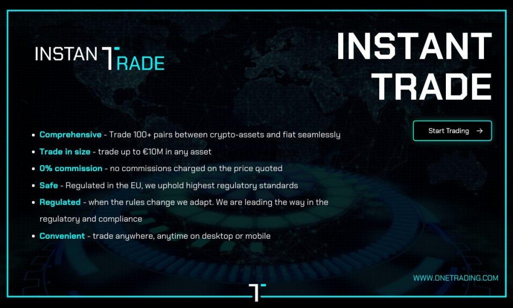 One Trading Launch Instant Trade - CoinCheckup Blog - Cryptocurrency News, Artikler & Ressourcer