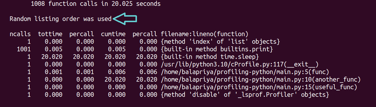 Profilazione del codice Python utilizzando timeit e cProfile
