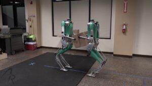 Robot Workers Moving Boxes - Replacing Humans?