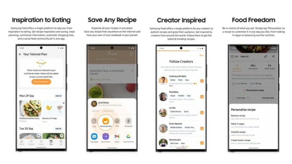 Η νέα εφαρμογή AI Food and Recipe της Samsung διχάζει τις απόψεις