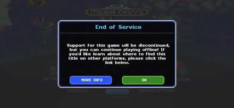سونک کو الوداع کہو! SEGA Forever نے پلیئرز - Droid گیمرز کے لیے اپنی سروس ختم کرنے کا اعلان کیا ہے۔