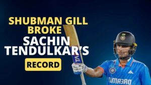שובמן גיל שבר את השיא של Sachin Tendulkar ב-Ind vs Aus ODI