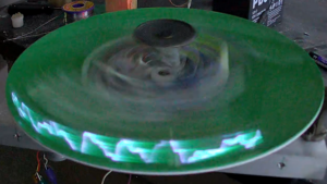 Spinning CRT Makes A 360 Degree Audio Oscilloscope