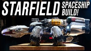 Starfield komplett skeppsbygge (tillverkad med Adafruit Feather)