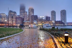 De 10 mest regnfulde byer i USA, rangeret