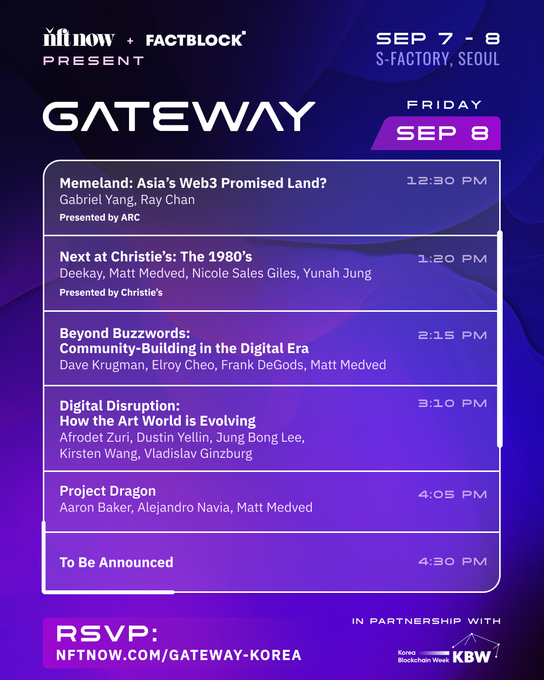 The Gateway Korea Live Blog: Day Two