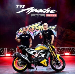 TVS Motor Company creates a 'New Freestyle Performance' segment with the global launch of it's all new naked sports TVS Apache RTR 310