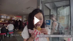 Twitch Streamer finder papirkugler inde i KFC Burger