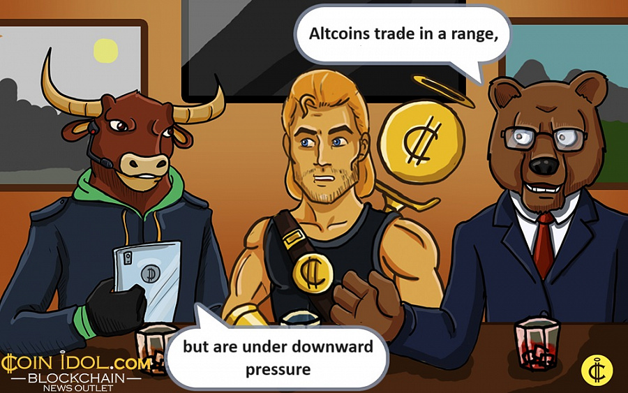 Altcoins trade in a range, but are under downward pressure
