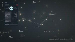 Where to find the Serpentis system in Starfield