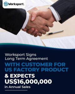Worksport חותם הסכם ארוך טווח עם הלקוח עבור מוצר מפעל בארה"ב ומצפה למכירות שנתיות של 16,000,000 דולר ארה"ב, מסמן צמיחה וביקוש משמעותיים במפעל של NY