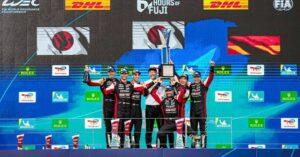 عنوان قهرمانی جهانی TOYOTA GAZOO Racing پس از پیروزی فوجی