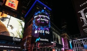 Yesgo (YESGO) napoveduje kotacijo na XT.COM Sredi prvenca na oglasnem panoju Nasdaq na Times Squareu