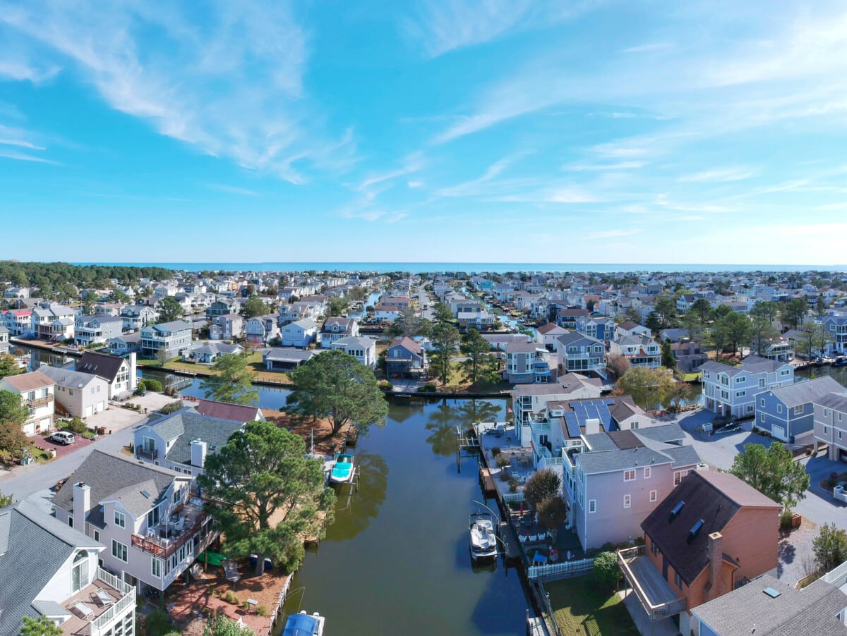 Drone view of South Bethany Beach Delaware