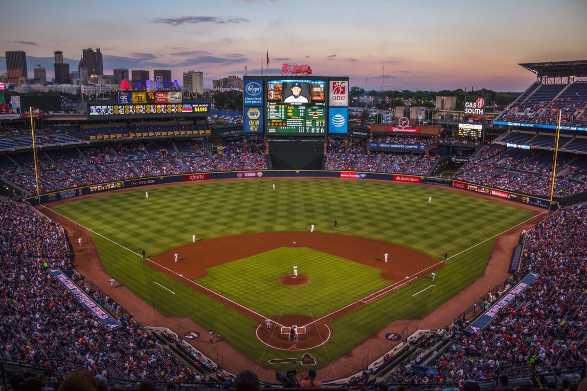 Baseballfeld in Atlanta, GA