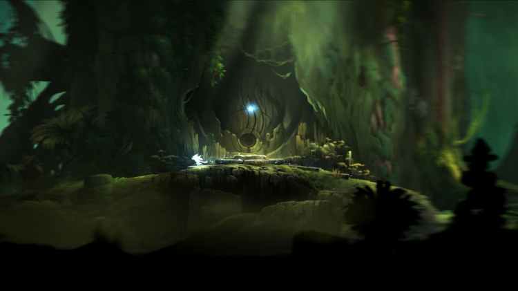Ori And The Blind Forest Spirit Running To The Left