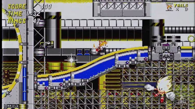 Sonic The Hedgehog 2 Super Near Tails Running Right