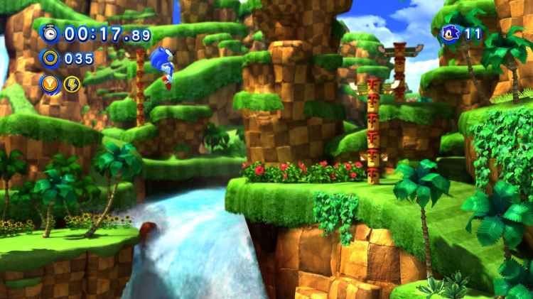 Sonic Generations Sonic Running Through Forest