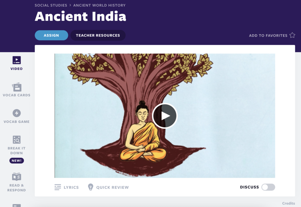 Ancient India video lesson cover