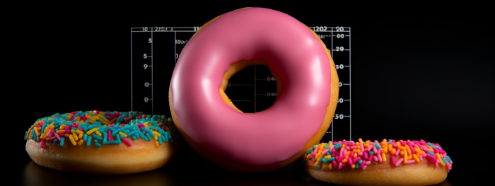 Midjourney Donuts 1 - A Visual Delight: The Aesthetic Appeal of Donut Charts in Presenting Information