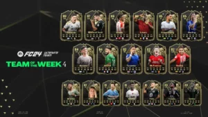 All player cards and ratings of EA Sports FC 24 TOTW 4