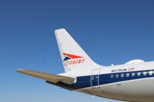 Amerrican rolls out Airbus A321-231 N579UW in the Allegheny Airlines heritage livery