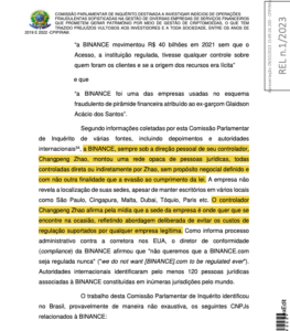 برازیل کی کانگریس نے Binance کے CEO CZ کو فرد جرم کے لیے کراس ہیئر میں ڈال دیا۔