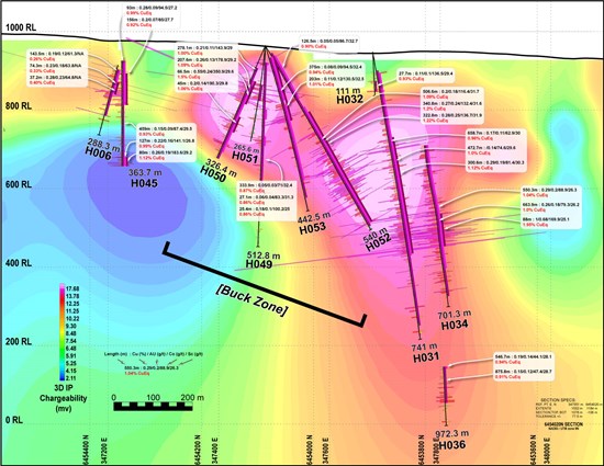 Cannot view this image? Visit: https://platoaistream.com/wp-content/uploads/2023/10/drill-hole-assays-in-the-newly-discovered-buck-zone-connects-the-west-lisle-zone-to-main-lisle-deposit.jpg